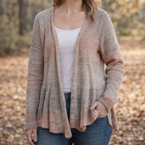 anthropologie knitted and knotted mohair cardigan sweater medium